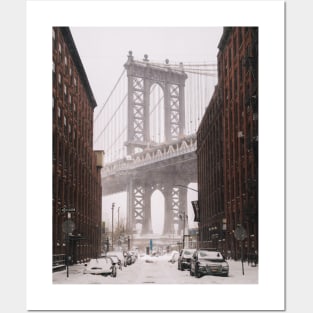 NYC Winter Dumbo Posters and Art